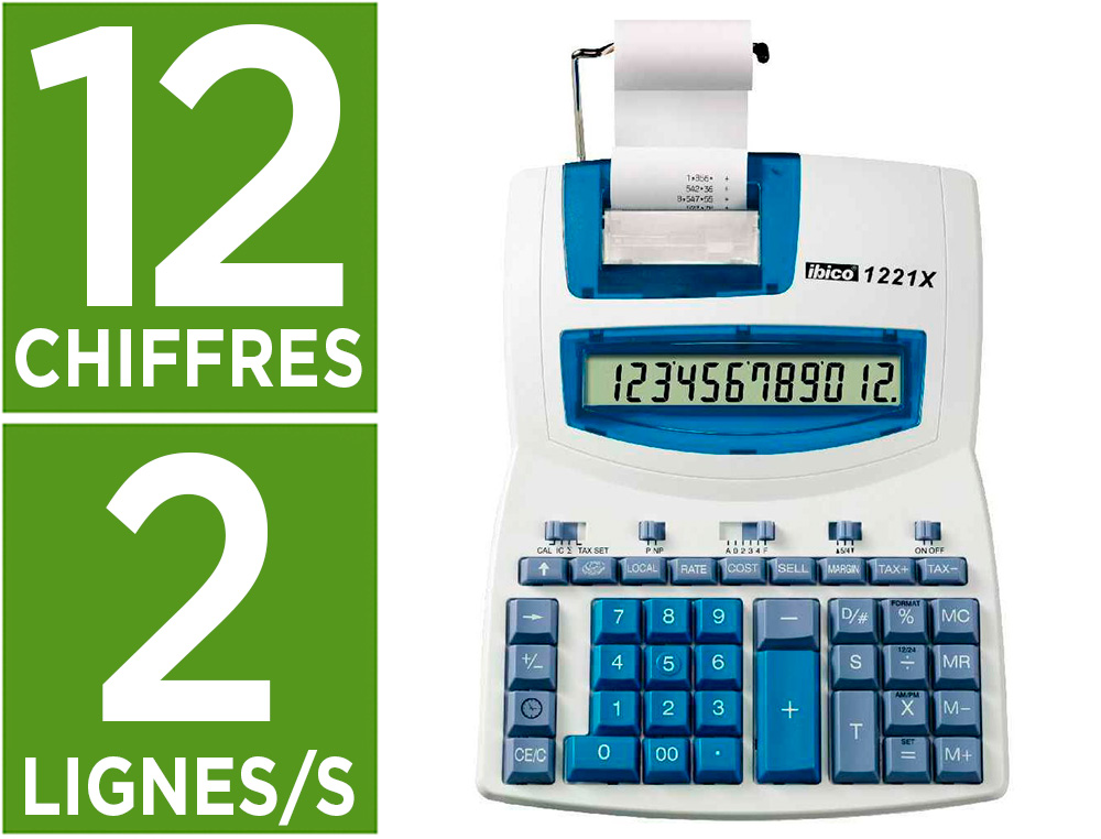 CALCULATRICE IBICO IMPRIMANTE 1221X