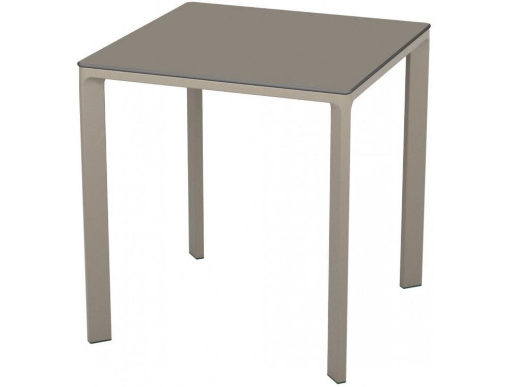 TABLE OUTDOOR 70X70 TAUPE